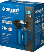 ЗУБР САМОТЛОР СМ-20, 2 л, чугунный эжектор, Паяльная лампа, Профессионал (40650-2.0)