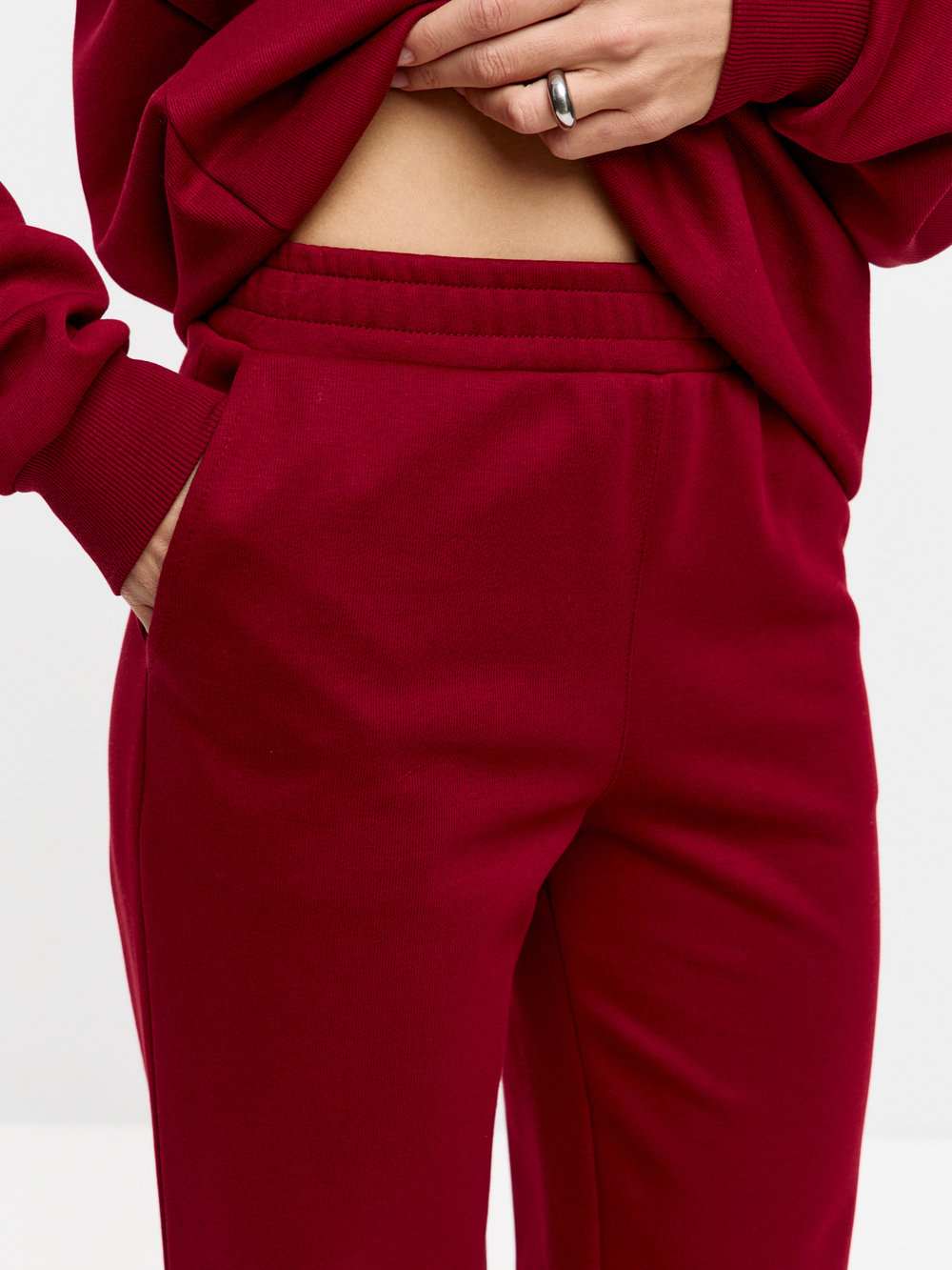 Бордовые брюки Sean