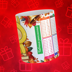 Лабубу с таблицей умножения