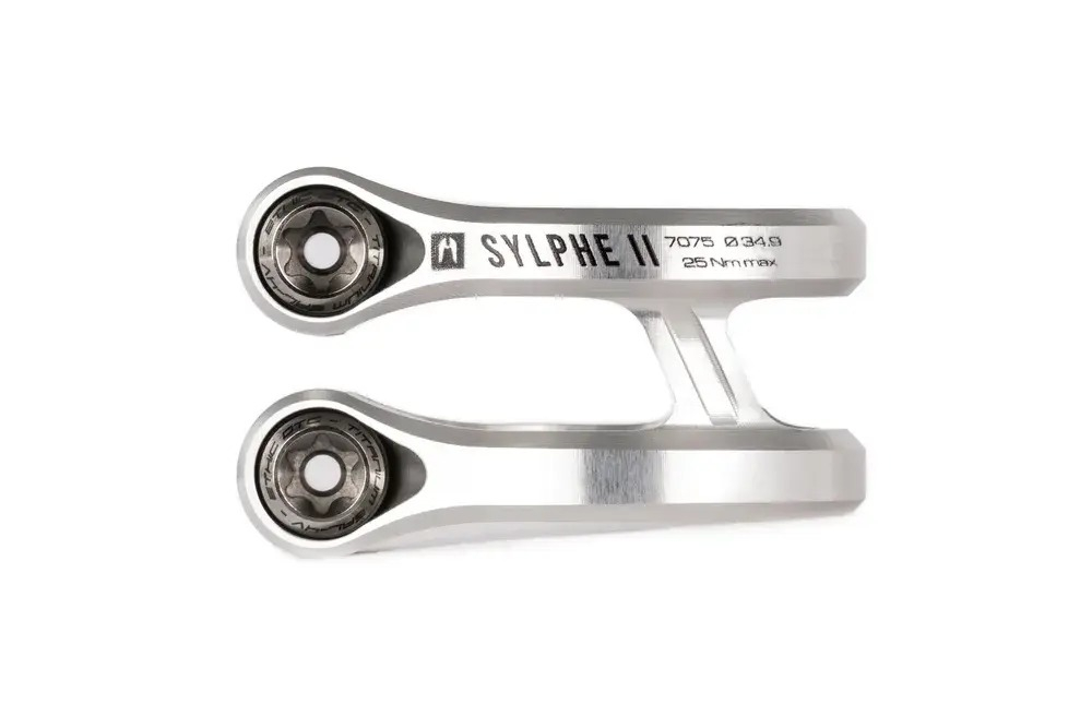 Зажим Ethic sylphe double clamp V2 34.9, Серебряный