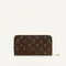 Кошелек женский Louis Vuitton Zippy канва Monogram коричневый/вишневый