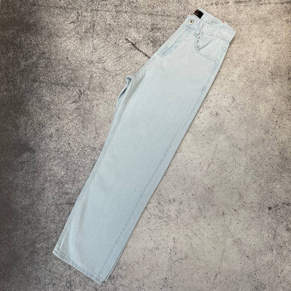 Джинсы Evisu white/blue