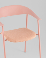 Стул Eila с подушкой пластик розовый