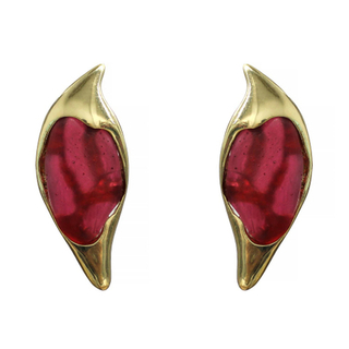 Серьги Лист