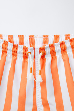 ZARA ПЛАВКИ В ПОЛОСКУ, ОРАНЖЕВЫЙ