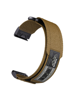 Нейлоновый ремешок 22 мм для Garmin (циферблат 47 мм) QuickFit на липучке (Бронзовый)