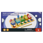 Развивающая игрушка 3 в 1 деревянная (2 вида сортер, рыбалка), коробка C-41640