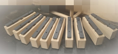 Чайм-бары АЛЬТ (Разборный металлофон с резон-ми пластинами), 8 нот+2 полутона, Sinkopa SCBA-Set10