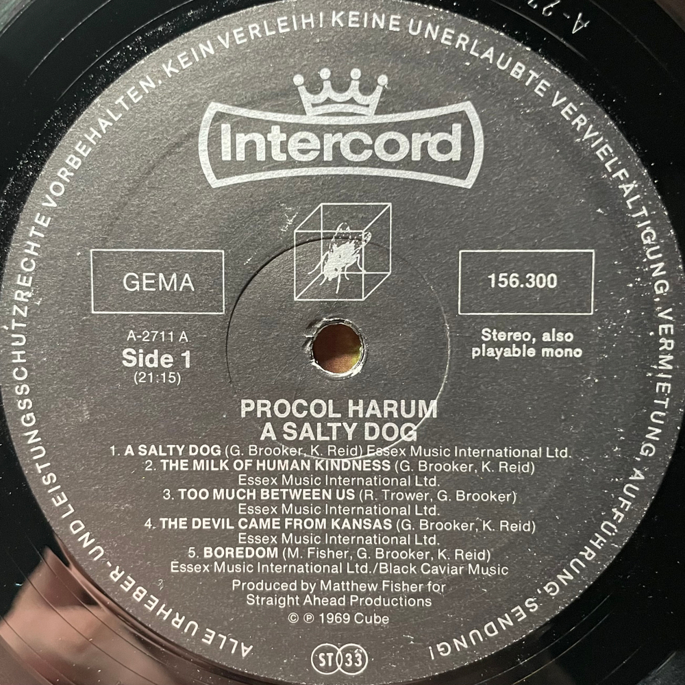 Procol Harum ‎– A Salty Dog / Shine On Brightly 2LP (Германия 1976г.)