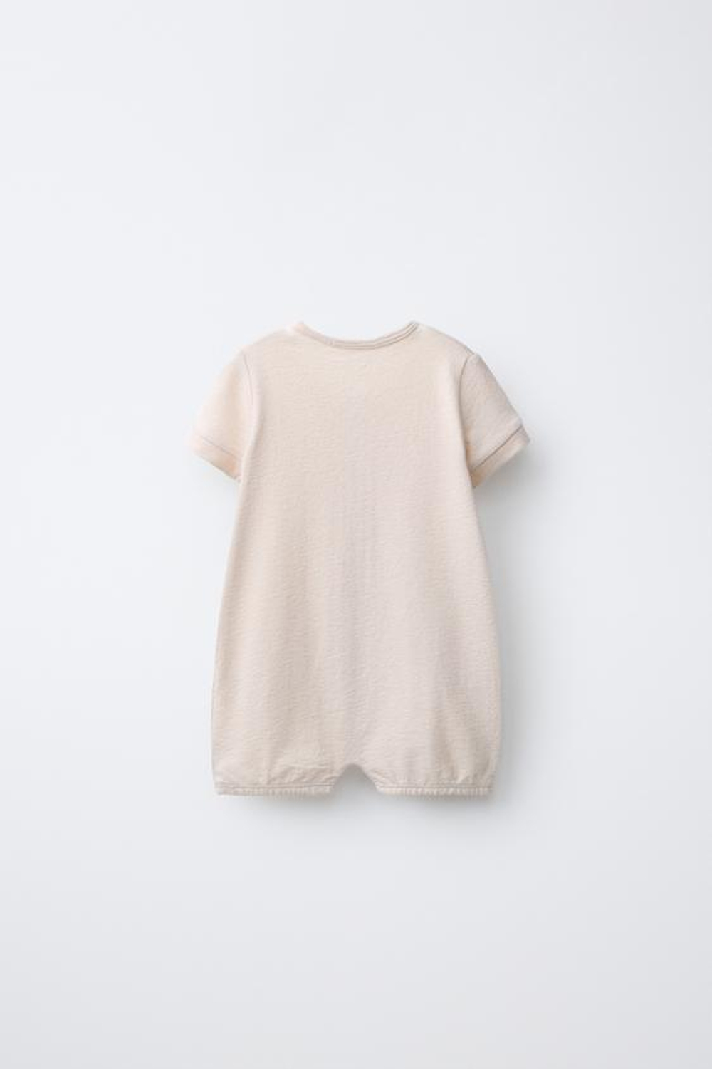 ZARA НАБОР ИЗ ДВУХ КОМБИНЕЗОНОВ С ЖИВОТНЫМИ, БЕЖЕВЫЙ