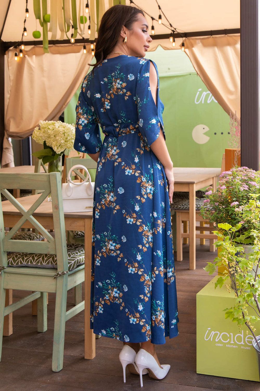 Платье Летнее вдохновение (джинс) П14145-1М LT Collection