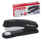 Степлер №24/6, 26/6 BRAUBERG «Standard+», до 30 листов, черный, 228608