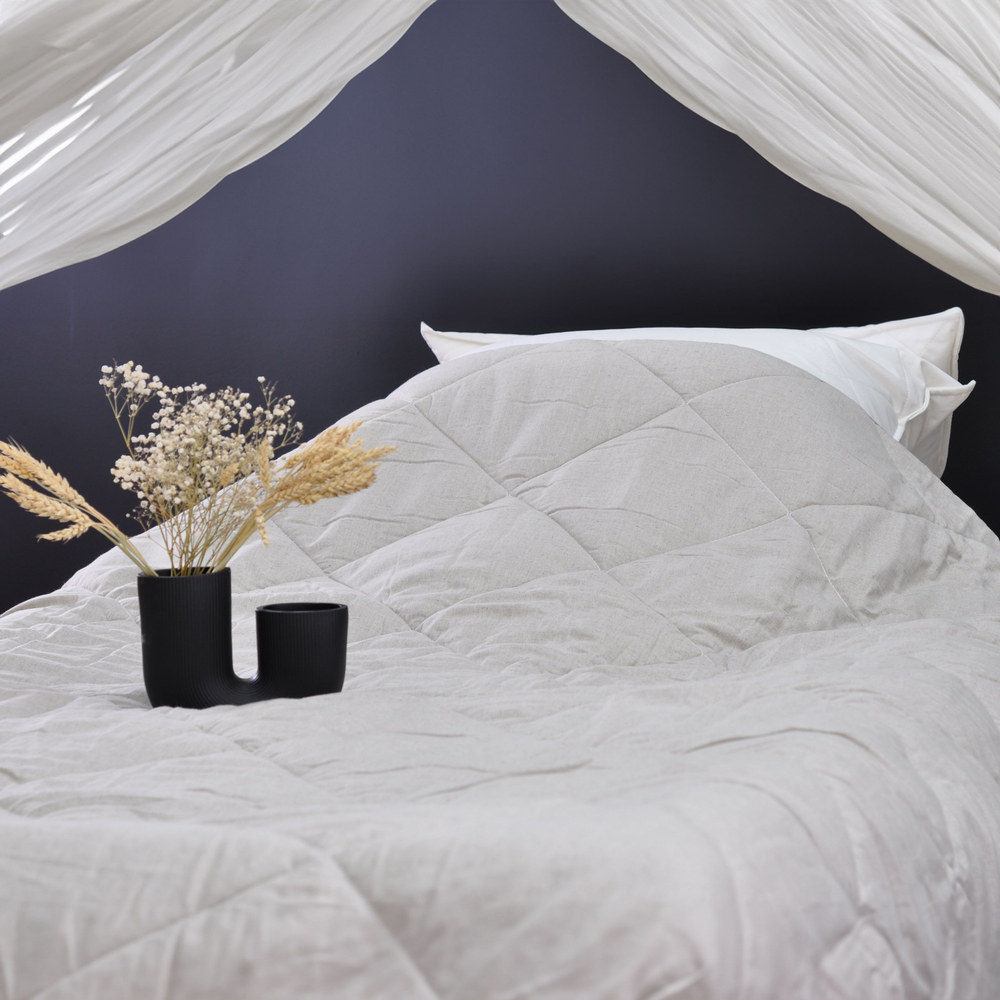 Одеяло зимнее "Лён" ЕВРО