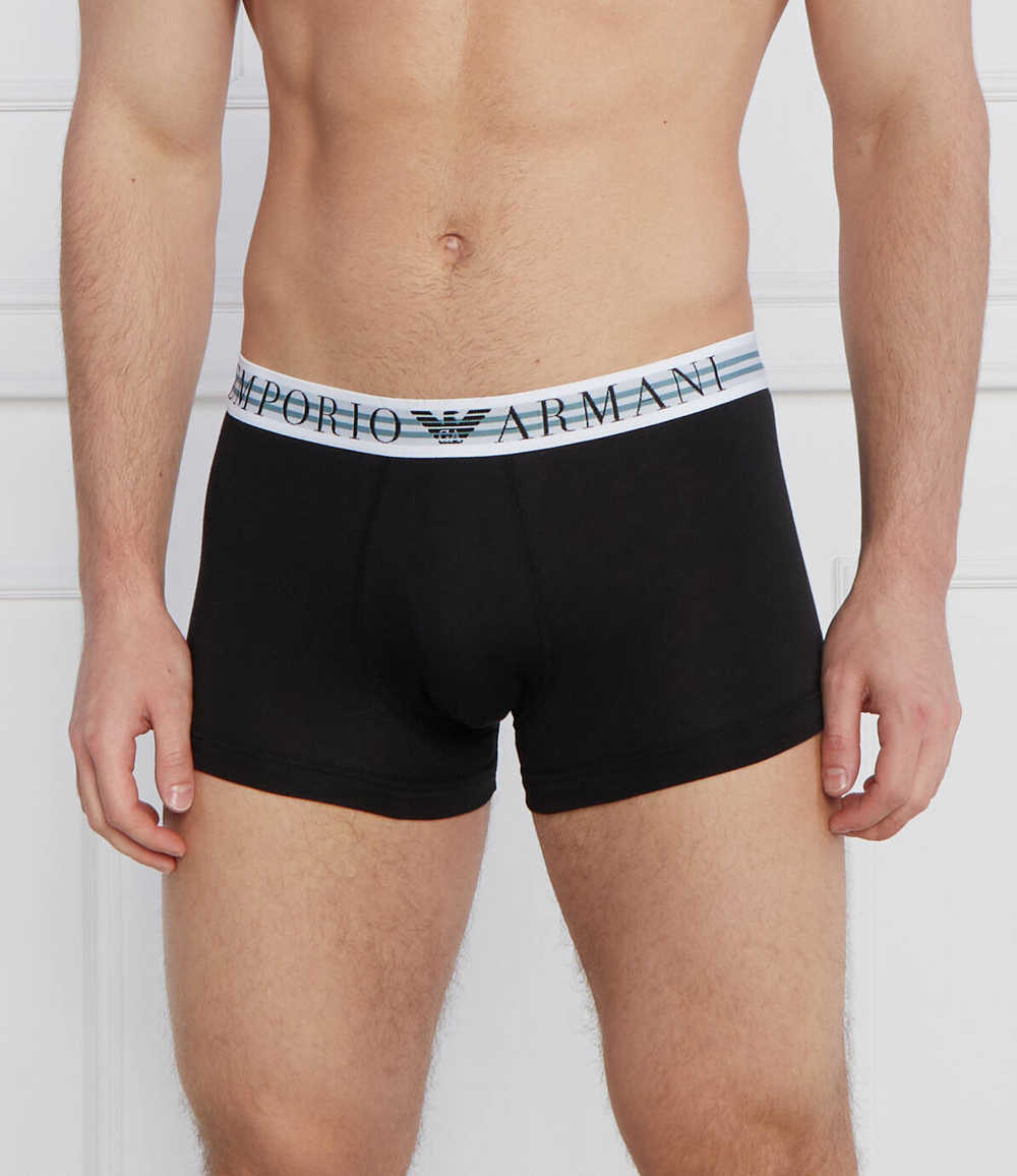 Трусики-боксеры 3шт. Emporio Armani - черный(111357 3F723)