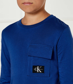 Лонгслив Calvin Klein Jeans - голубой(IB0IB02244)