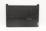 Верхняя панель с клавиатурой (топкейс) для ноутбука Lenovo Gaming 3-15IHU6 / ACH6 с RGB подсветкой, черная, раскладка - русская (5CB1D04606)