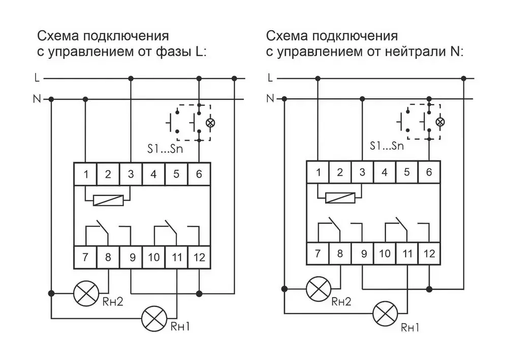 Реле импульсное BIS-419 230В 16А 2NO/NC IP20 4 функции управление двумя нагрузками