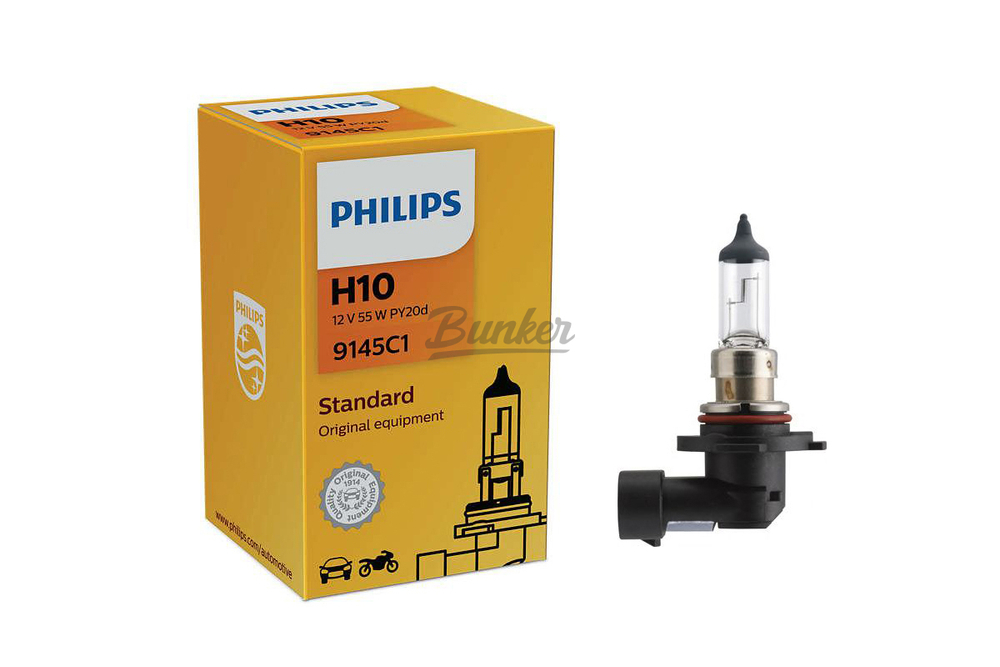 Лампа Philips H10 9145 12V 45W PY20d C1