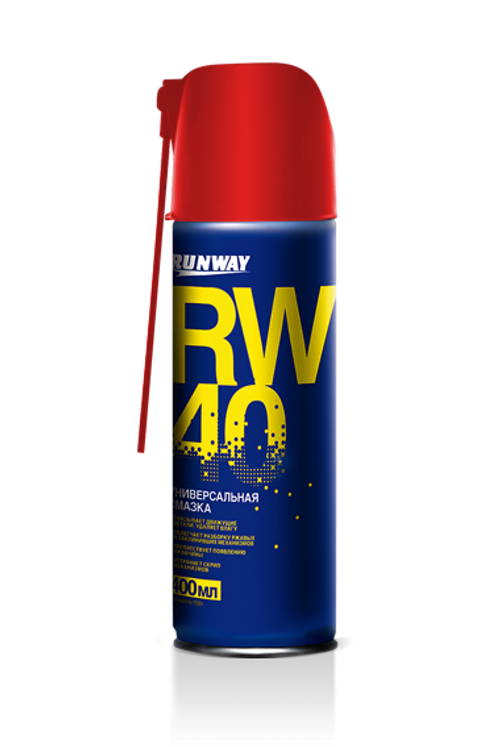 Смазка универсальная Runway RW-40, умный распылитель, аэрозоль, 450 мл