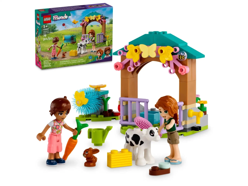 Конструктор LEGO Friends 42607 Коровник для телят Отэм