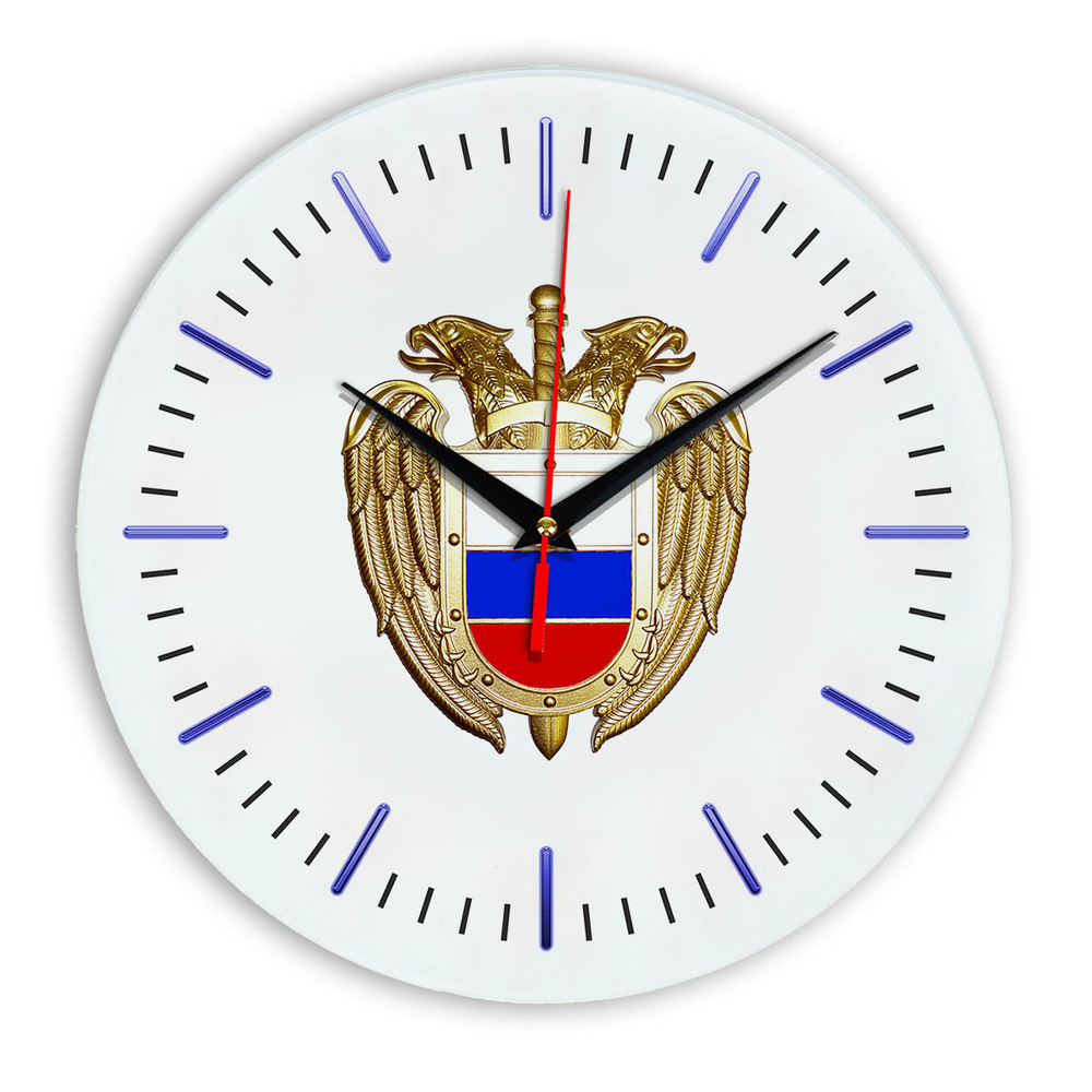 Настенные часы "Эмблема ФСО 52" Декор для дома, подарок