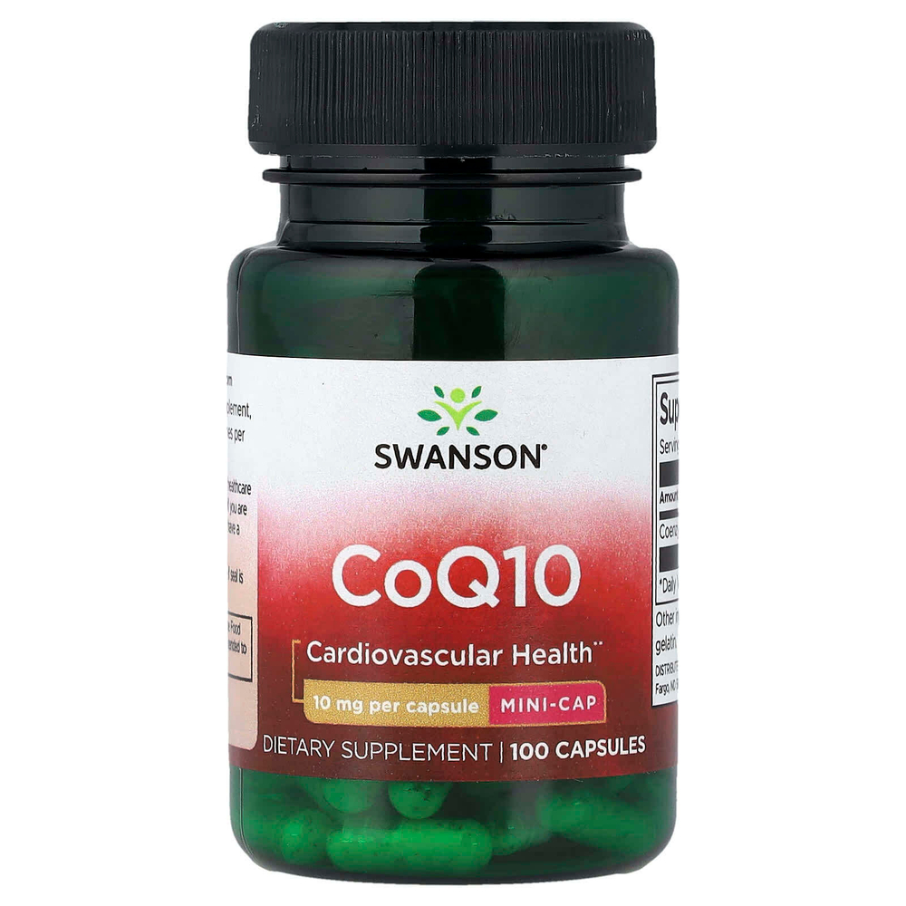 Swanson, CoQ10, 10 мг, 100 капсул