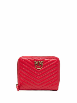 TAYLOR QUILTED WALLET - red