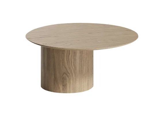 Столик Type D 80 см со смещенным основанием D 39 см (натуральный дуб)