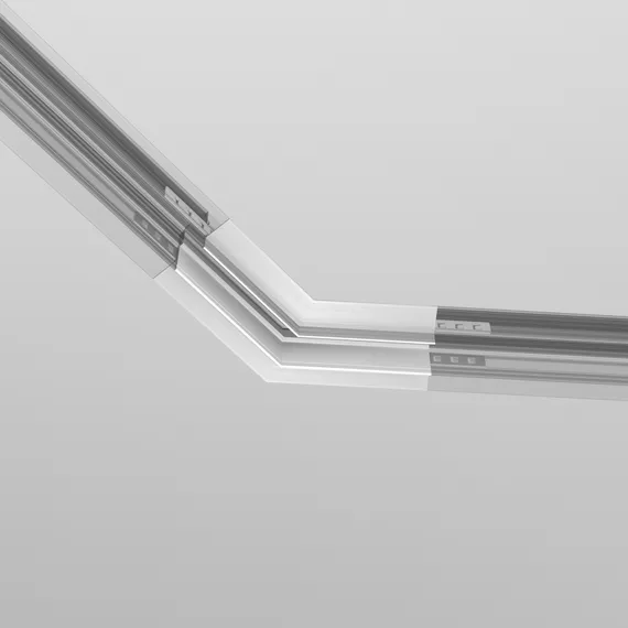 Угол-соединитель 135° Exility встраиваемый под ГКЛ 12,5мм, белый Technical tra034clo-42.12w