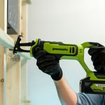 Пила сабельная акк. Greenworks GPT-BLRS-1, 24V, б/щет, 0-3000/мин, рез 115 мм дер.,1х2Ач,ЗУ,кор (1200607CUA)