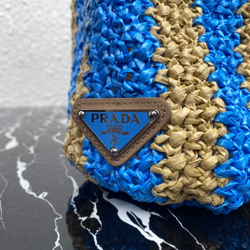 Prada Raffia Tote Bag 24 cm