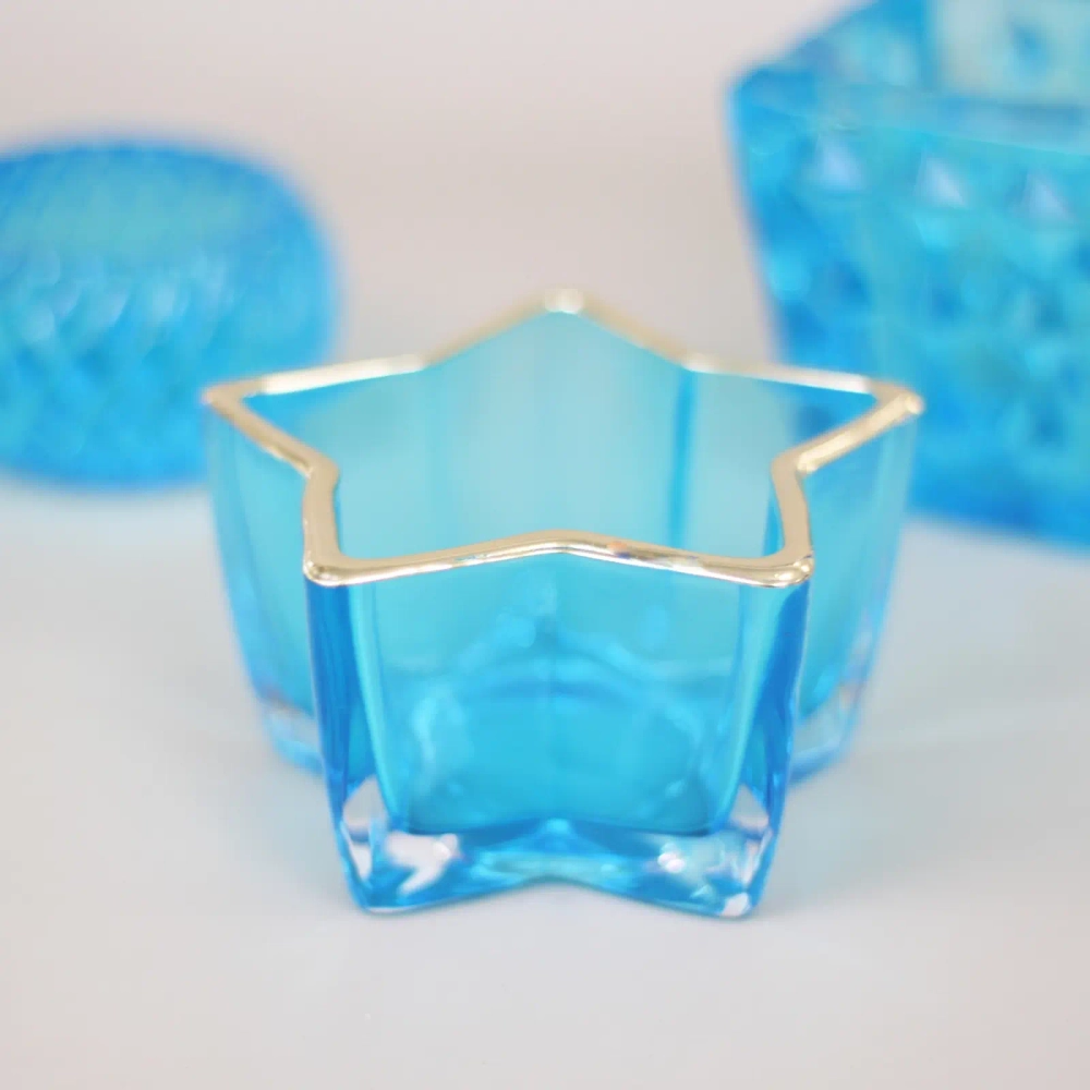 Подсвечник «Звездная ночь» 10*5,5 см, Голубой