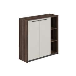 RF.402.DA.DA.DA.R / Шкаф средний со стеллажом, 1240х410х1226 / корпус: дуб адриа, фасады: дуб адриа