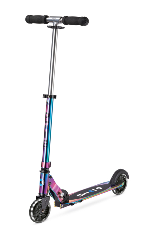 Самокат Micro Sprite LED Неохром