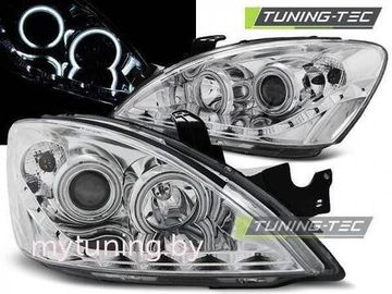 Передние фары Mitsubishi Lancer 9 daylight chrome