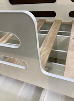 Кровать с ящиком Манеж ЛДСП белый/белый (ладе) 800*1600