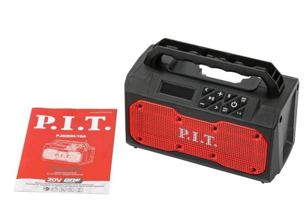 ЕАС bluetooth-радио АККУМ. PJS20H-10A SOLO (20В,85.7-108 МГц, 2х10 Вт, USB 2.0, выход: 5В, 2.1А)