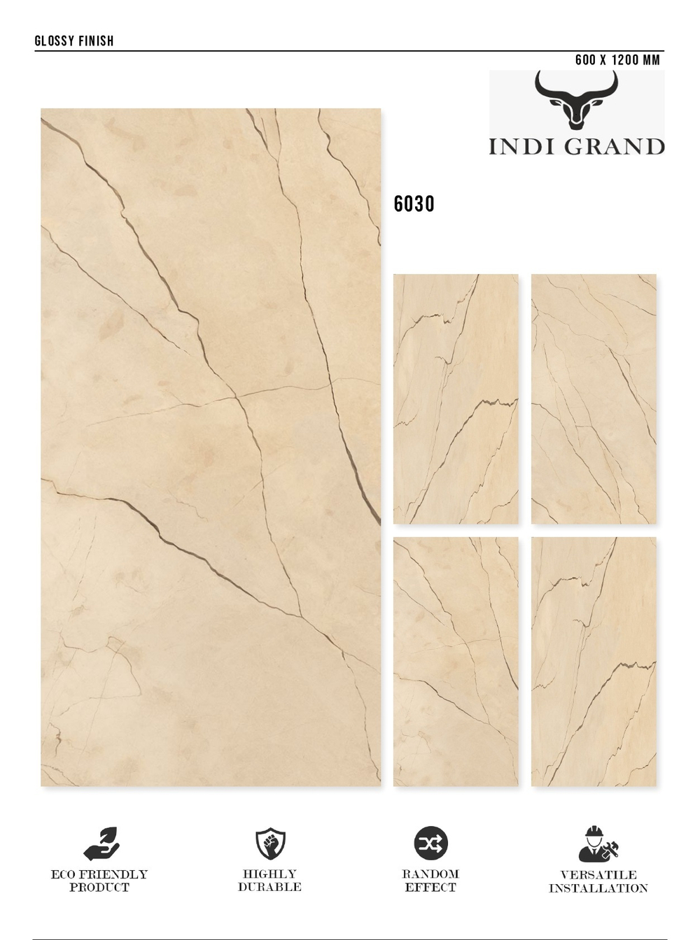 Керамогранит glossy №1 60х120, 6030