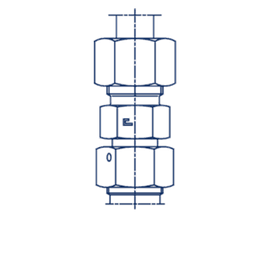 Соединение PNF DL12 18х1.5 (корпус) не редукционное
