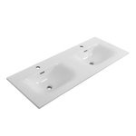 Тумба с раковиной подвесная BelBagno MARINO-CER-N-1200-4C-SO-RR-P Rovere Rustico, раковина белая BB-8099-120-2 с 2-я чашами