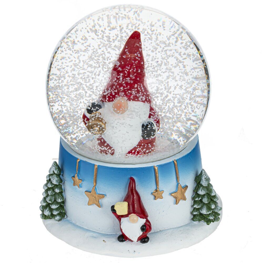 GAEM Фигурка декор в стекл шаре "Гном", D7 см, L7,5 W7,5 H8,5 см, 2в.