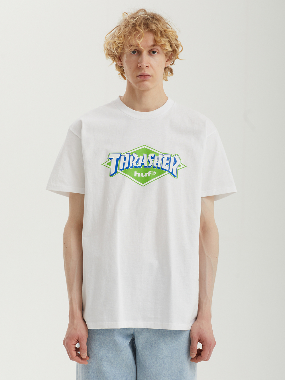 Мужская Футболка Huf X Thrasher Logo