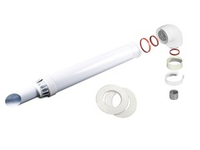 Комплект D60/100 - коаксиальный универсальный (кроме BAXI Eco Nova/Eco Classic) L750мм "Антилёд"