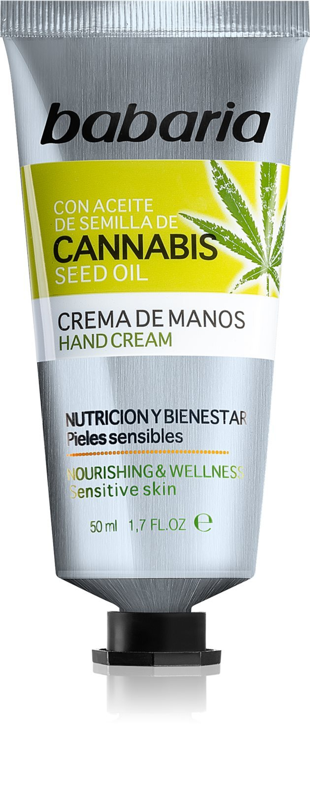 Babaria Cannabis - увлажняющий крем для рук /   50  ml  / GTIN 8410412190015