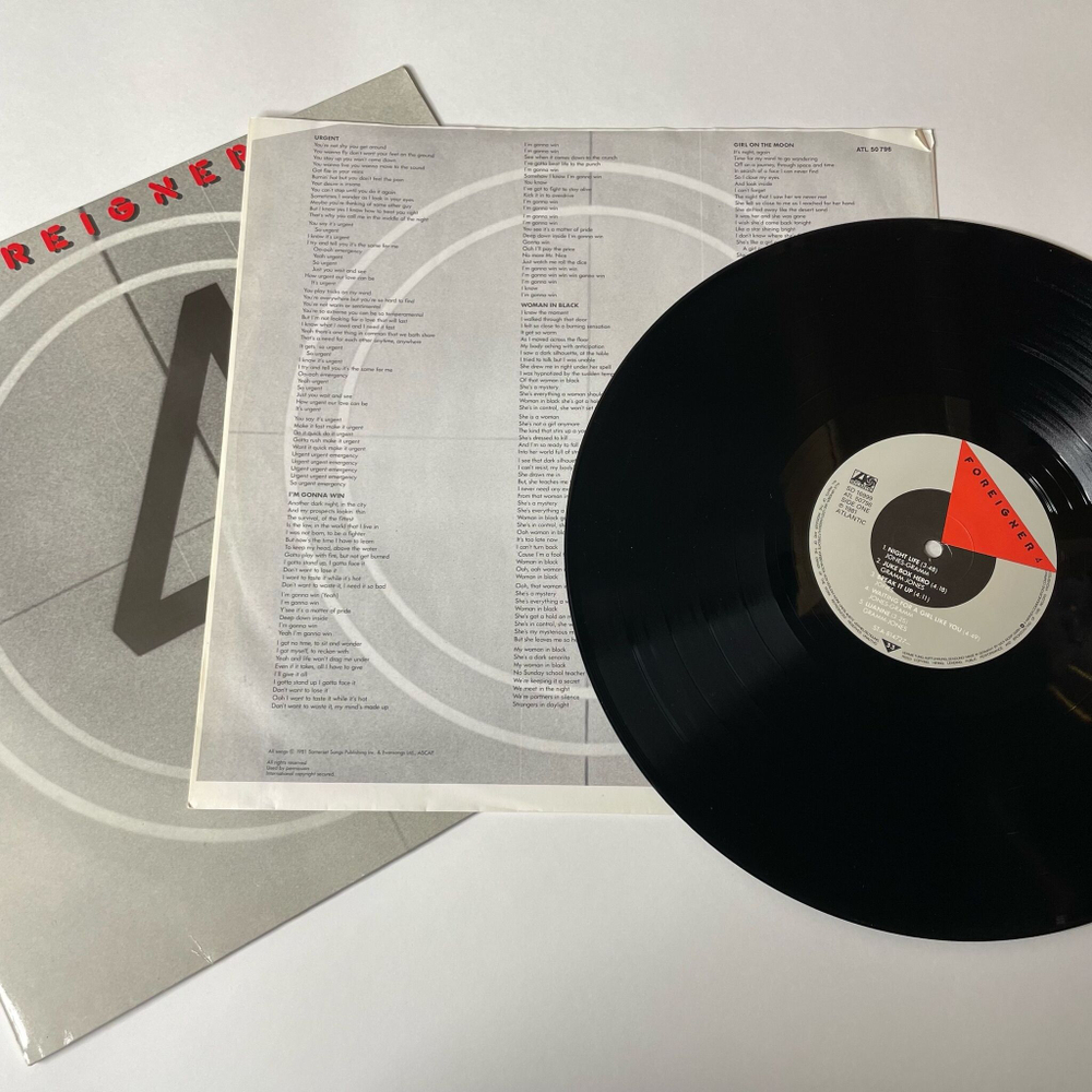 Винтажная виниловая пластинка LP Foreigner 4 (Germany 1981)