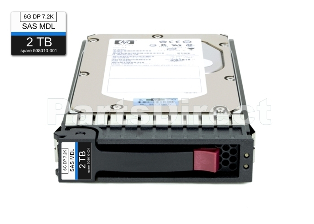 Жесткий диск HPE 625030-002 HP 2-TB 6G 7.2K 3.5 DP SAS