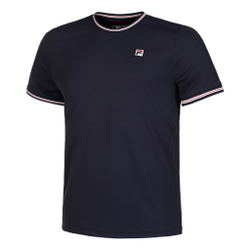 Мужское теннисное поло Fila Marlon T-Shirt Men - Dark Blue, Multicoloured