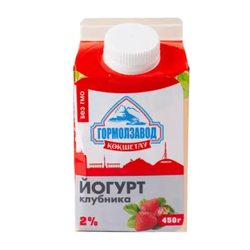 Йогурт Гормолзавод 2% Клубника 450 гр