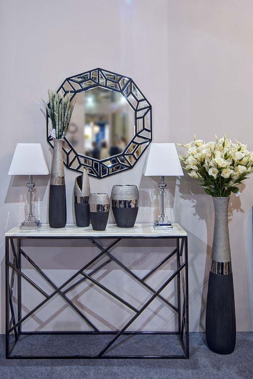 Ваза Garda Decor 18H2373M-2, настольная, керамика, высота 24см
