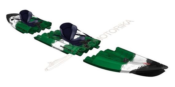 Модульный разборный каяк Tequila! GTX Angler Tandem